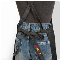 Tablier en jean réutilisable sans manches, anti-salissures et résistant à la saleté, avec logo personnalisé, élégant pour la cuisine domestique