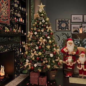 Décorations d'arbre <span class=keywords><strong>de</strong></span> <span class=keywords><strong>Noël</strong></span> <span class=keywords><strong>artificiel</strong></span> <span class=keywords><strong>pré</strong></span>-assemblées, arbre <span class=keywords><strong>de</strong></span> <span class=keywords><strong>Noël</strong></span> en PVC, mini arbre <span class=keywords><strong>de</strong></span> <span class=keywords><strong>Noël</strong></span> vert - Product Image 6