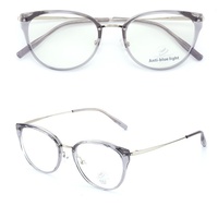 Vente directe du fabricant, lunettes ultra légères, vegan, dorées, tendance, motif uni, diamant, anti-lumière bleue, monture intégrale, œil de chat