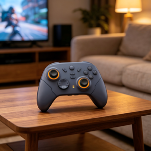 Manette de jeu Bluetooth GAMINJA pour Android/iOS/PC/NS/<span class=keywords><strong>PS4</strong></span>/Véhicule Tesla/Boîtier TV – Vente en gros directe usine, prise en charge OEM/ODM - Product Image 4