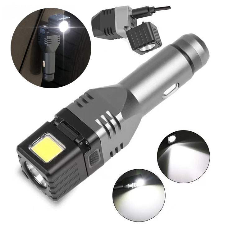 flashlight for car cigarette lighter Burger Motorsports Rechargeable Socket 12V LED handed operation Vintage Rechargeable Car Flashlight for