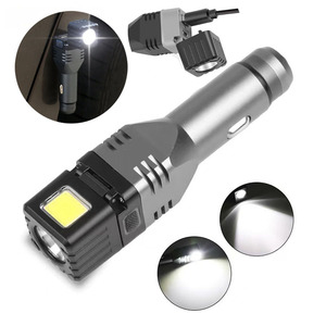 Cargador de coche recargable linterna LED <span class=keywords><strong>4</strong></span> modos de iluminación pequeña luz de <span class=keywords><strong>flash</strong></span> de emergencia accesorio magnético cargador de encendedor de cigarrillos - Product Image 1