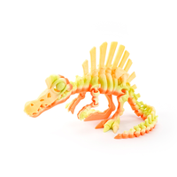 Squelettes de Dinosaure Ankylosaurus imprimés en 3D Cadeaux en verre faits à la main Personnages congelés Décorations de jouets intéressantes Tout en plastique