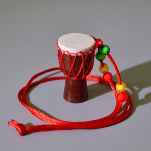 Toy musical instrument model African <b>drum</b> decorative item gift percussion instrument accessory musical gift pendant - Product Image 6
