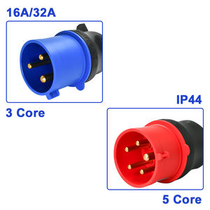 Slocable TUV 3PIN 16A 250V H07BZ5-F 11mm diamètre 0.6m longueur sans détection de température <span class=keywords><strong>prise</strong></span> industrielle européenne - Product Image 3