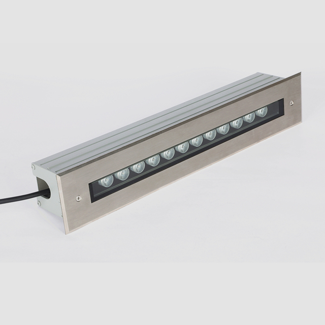 IP67 Resistant Pressure Heavy Duty LED Linear Recessed Bury Lights Stainless Steel Outdoor Landscape Parking Lots Driveways Path