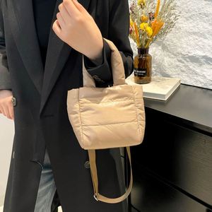 Customized Logo <b>Quilted</b> Handbags Adjustable <b>Single</b> Shoulder Strap Sling Bags Mini Women Puffer Tote Bags - Product Image 3