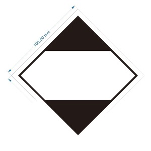 Etiqueta de advertencia OEM con flecha ascendente de 74x105 mm para logística y envío exprés - Product Image 4