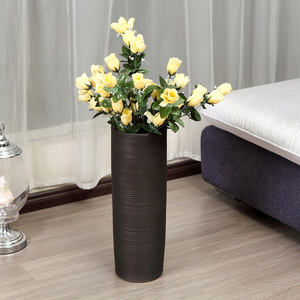 Jarrón <span class=keywords><strong>de</strong></span> piso grande moderno <span class=keywords><strong>de</strong></span> estilo europeo, blanca y negra Simple decoración del hogar, gabinete <span class=keywords><strong>de</strong></span> sala <span class=keywords><strong>de</strong></span> estar, arte decorativo <span class=keywords><strong>de</strong></span> <span class=keywords><strong>flores</strong></span> <span class=keywords><strong>secas</strong></span> - Product Image 4