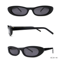 Lunettes de Soleil Ovales Polarisées pour Femme, Luxe Discret en Bio-Acétate, pour Homme, Monture Fine, Protection UV400, en RPET Recyclé