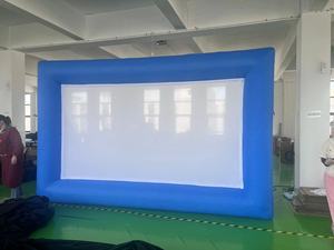 Mavi Şişme Projeksiyon Perdesi, Arka Bahçe Partisi için Üfleyici ile Sinema Perdesi - Product Image 4