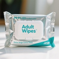 48 lingettes humides pour adultes, non parfumées, personnalisables, mini, jetables dans les toilettes, écologiques