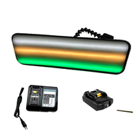 Lampe sans fil rechargeable 18 V avec 9 bandes LED réglables pour réparation automobile PDR, outils PDR