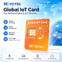 Carte SIM 4G LTE Anysecu pour radio POC, carte de données IoT mondiale, carte SIM de communication M2M pour terminal radio bidirectionnel