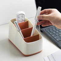 Support de télécommande portable moderne et écologique en plastique à 4 emplacements, boîte de rangement pour salon, station d'organisation pour outils électriques et papeterie, organisateur domestique