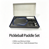 Set Raket Latihan Pickleball Anak R Koda 16mm Serat Karbon Inti Sarang Lebah PP Perlengkapan Lengkap Ramah Lingkungan Hiburan