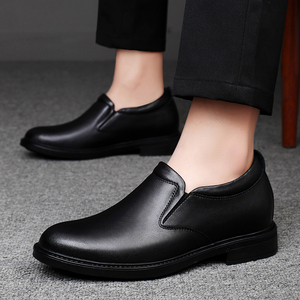 Zapatos Elevadores para Hombre, Cómodos, Sin Cordones, Planos, Suaves, Negros y Marrones, Tallas 35-47, Zapatos de Vestir con Aumento de Altura Invisible - Product Image 5