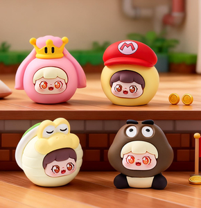 Figurines en résine de héros de dessins animés Kawaii, miniatures de plombiers garçons champignons, statues d'<span class=keywords><strong>anime</strong></span> pour bureau, accessoires de bricolage, vente en gros - Product Image 3
