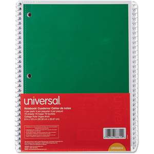 Cuaderno Universal de 1 Asignatura con Espiral, 100 Hojas, Regla Universitaria Mediana, Cubierta de PVC, Colores Surtidos, Paquete de 4, 70 Hojas de 10.5 x 8 Pulgadas - Product Image 2