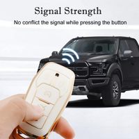 Housse de clé de voiture Ford de style professionnel Kunasi, porte-clés en TPU souple, Fusion Mustang F150 Edge Lincoln MKZ MKC MKX, clé intelligente à télécommande