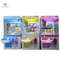 Distributeur automatique de jouets LeChen Happy Baby pour enfants, à monnayeur, en acrylique et métal, sans fil, 110/220V, avec accepteur de pièces, maison de poupée