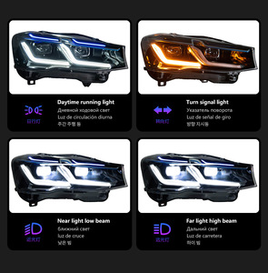Fari LED per Auto <span class=keywords><strong>X3</strong></span> <span class=keywords><strong>F25</strong></span> & X4 F26 2010-2017 con DRL 6000K, Lampada Frontale con Lente Proiettore 12V - Product Image 4