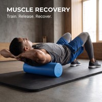 Rouleau de massage musculaire en mousse élastomère thermoplastique solide, léger et portable, personnalisé, de haute qualité, pour yoga, marque FX