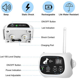 500 मीटर आउटडोर कुत्ते बाड़ पालतू प्रशिक्षण उत्पाद वायरलेस इलेक्ट्रिक कुत्ते प्रशिक्षण बाड़ KD-661C पोर्टेबल बाड़ - Product Image 6