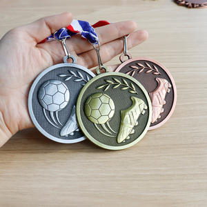 Atacado barato medallas deportivas medalha esporte futebol madal