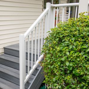 กลางแจ้งบันไดรถไฟราคา/ภายนอกระเบียงสแตนเลสราวบันไดท่อ/สแควร์ท่อออกแบบราวบันได - Product Image 5