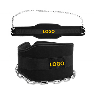 Cinturón de inmersión con <span class=keywords><strong>cadena</strong></span> de acero para levantamiento de pesas, <span class=keywords><strong>doble</strong></span> gimnasio, Fitness, resistente, precio de fábrica - Product Image 4