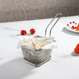 Fast Food Ustensiles de Cuisine Filtre <span class=keywords><strong>Panier</strong></span> En Acier Inoxydable Snack Chips Pâtes <span class=keywords><strong>Petit</strong></span> <span class=keywords><strong>Panier</strong></span> À Frites pour Fil De Cuisson <span class=keywords><strong>Panier</strong></span> À Frites Perforé - Product Image 6