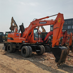 Excavatrice sur pneus Doosan DH150W-7 d'occasion en bon état, 15 tonnes, hydraulique, pour travaux de construction, à vendre - Product Image 1