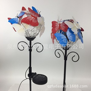 Solar Butterfly <b>Ball</b> Light <b>Led</b> Outdoor Garden Decor Free Standing Water Resistant 2 Year Warranty - Product Image 2