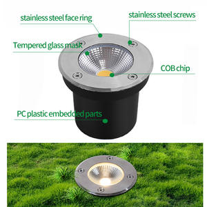 Lumière souterraine Led pour l'extérieur 5W 10W étanche encastré de jardin enterré COB réglable éclairage souterrain 220V 110V blanc chaud - Product Image 2