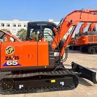 Excavadora HITACHI ZX68 en Buen Estado, Precio Bajo, para Ingeniería Municipal, Capacidad Estándar de la Cuchara 0.24m³, para Construcción de Plantas