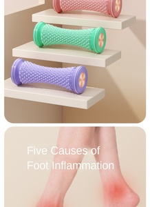 Rodillo Masajeador de Pies y Piernas para Yoga, Fascia Plantar, Fitness en Casa, Tabla de Acupresión, Relajación Muscular Profunda, Ergonómico - Product Image 3