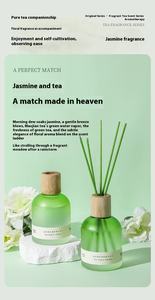 Jaxce Encens à l'huile essentielle Aromathérapie longue durée pour la maison Chambre à coucher Salle <span class=keywords><strong>de</strong></span> bain Jardin en verre durable - Product Image 4