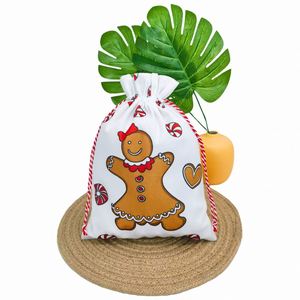 <b>Christmas</b> Pattern Drawstring <b>Gift</b> <b>Bag</b> Party Holiday <b>Gift</b> Pouch - Product Image 3
