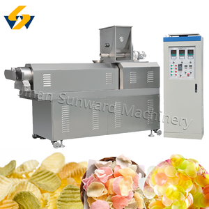 Extrusora de Doble Tornillo para Pellets <span class=keywords><strong>2D</strong></span> y 3D, Máquina para Hacer Snacks Fritos, Chips de Bugles, <span class=keywords><strong>Doritos</strong></span>, Croquetas de Arroz, Planta de Maquinaria para Freír - Product Image 5