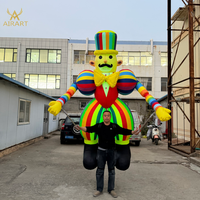 Poupée gonflable personnalisée de clown pour défilés de carnaval, spectacles et fêtes, poupée gonflable sur le thème des jouets pour défilés