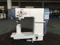Machine à coudre industrielle pour cuir RONMACK RM-8691K/8692K à commande par clavier, à une aiguille, informatisée, à bras rotatif motorisé