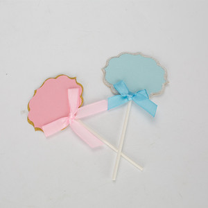Cake Toppers Paper Round Die Cutting Handmade Birthday Decorations - Product Image 2