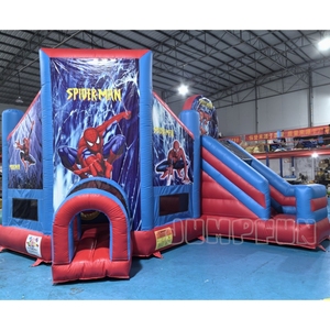 6X5 mètres tunnel entrée gonflable spider man château <span class=keywords><strong>basket</strong></span>-ball <span class=keywords><strong>Spiderman</strong></span> gonflable videur - Product Image 1