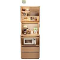 Buffet moderne minimaliste en bois d'ingénierie anti-moisissure, console de rangement en noyer pour salle à manger et salon