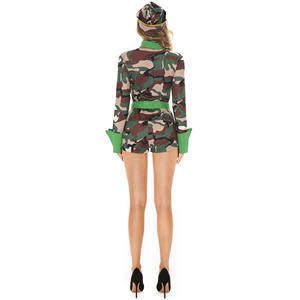 Costume d'hôtesse de l'air S-l <span class=keywords><strong>femme</strong></span> capitaine scène Halloween <span class=keywords><strong>pilote</strong></span> américain fête Performance uniforme - Product Image 2