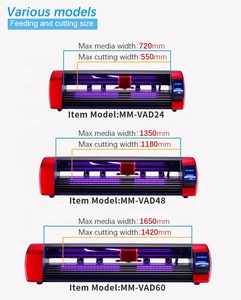 Nhà máy chuyên nghiệp 1350 mét de corte máy màn hình LCD cảm ứng 24 "Vinyl đầu duy nhất cắt plotter đứng - Product Image 3