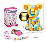 Enfants Creative DIY Animal Modèle Veilleuse Jouet Multi-Style En Plastique Peint Graffiti Dessin Outil D'apprentissage