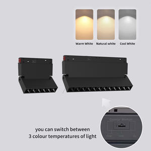 Rail lumineux magnétique LED avec température de couleur CCT réglable, design moderne, interrupteur à cadran dimmable, <span class=keywords><strong>luminaire</strong></span> - Product Image 3