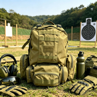 Sac à dos tactique Molle détachable de 60 L, grand sac d'assaut avec pochettes amovibles pour le camping et la randonnée en plein air